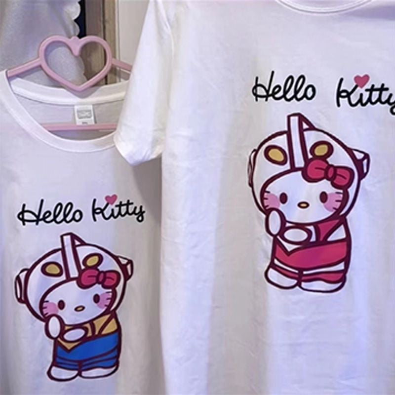 Hello kitty Couple glow T shirt