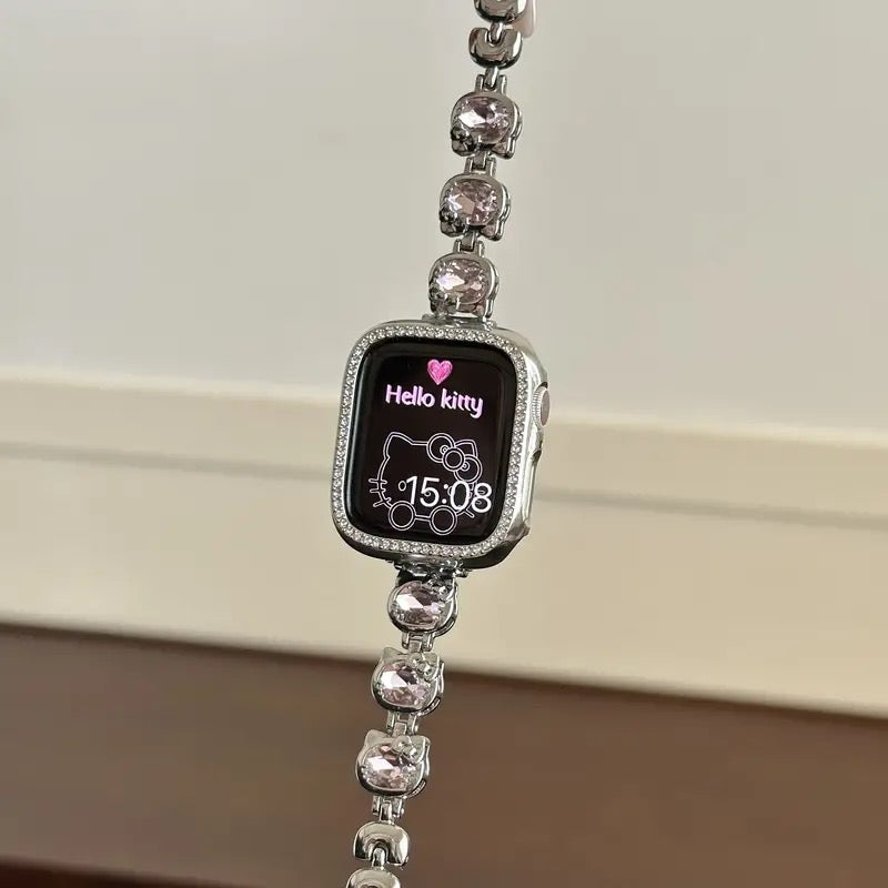 Hello kitty Apple Watch Band Diamond  iWatch Series