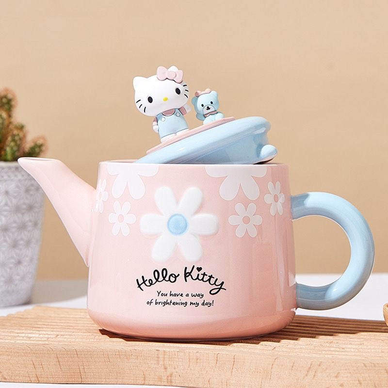 Hello kitty Ceramics Tea Post with Glass Cup 580ml