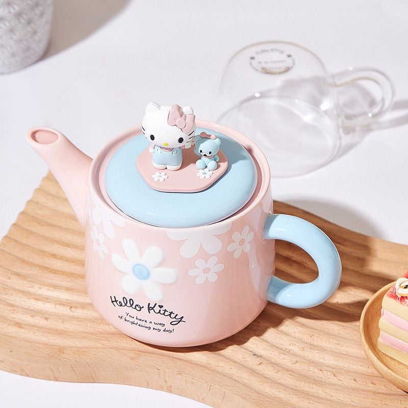 Hello kitty Ceramics Tea Post with Glass Cup 580ml