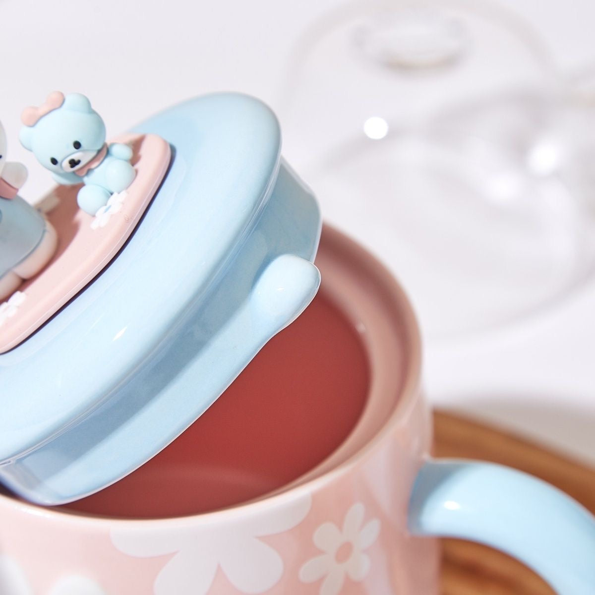 Hello kitty Ceramics Tea Post with Glass Cup 580ml