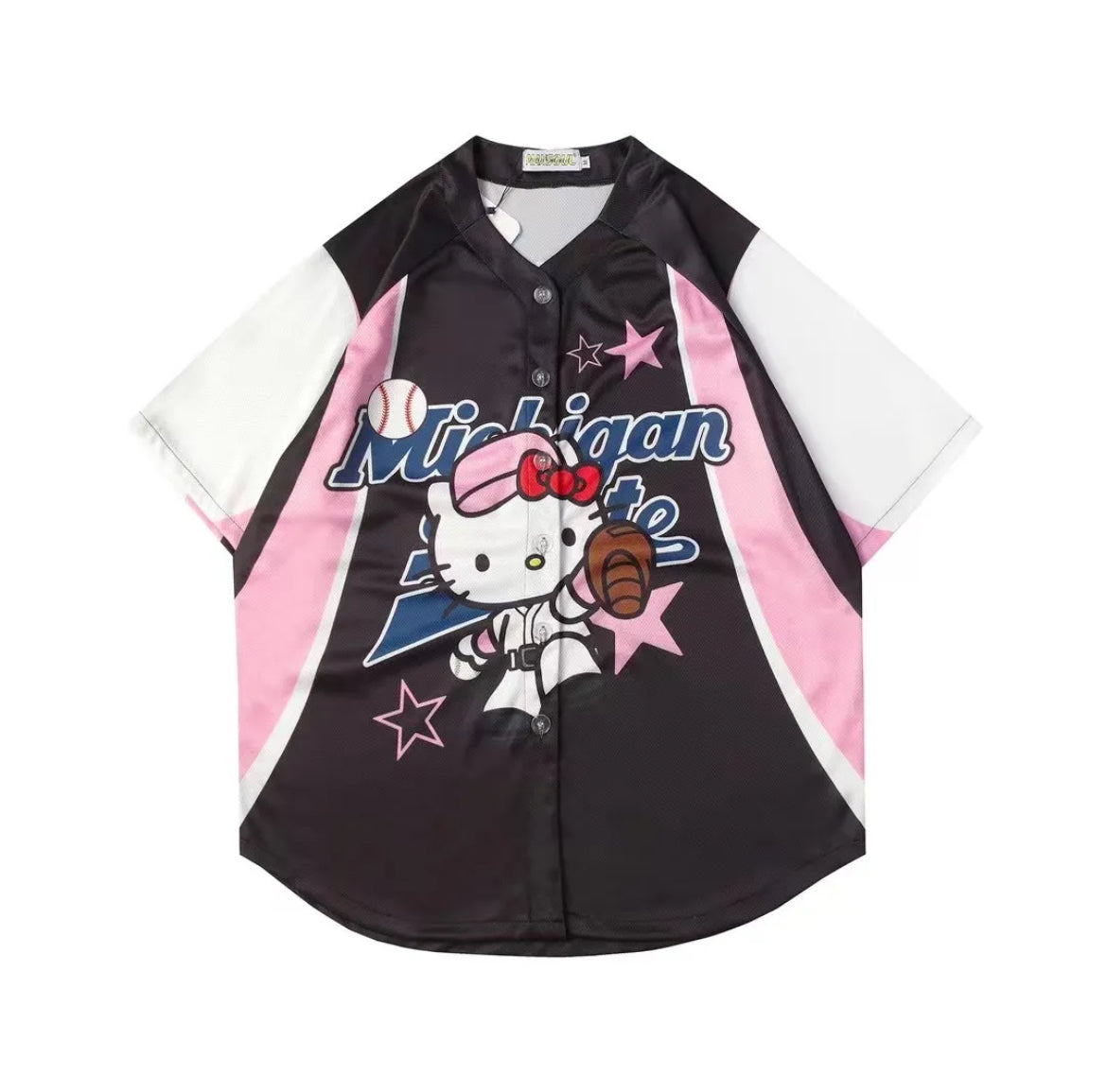 Hello Kitty Jersey Short Sleeve Summer Shirts