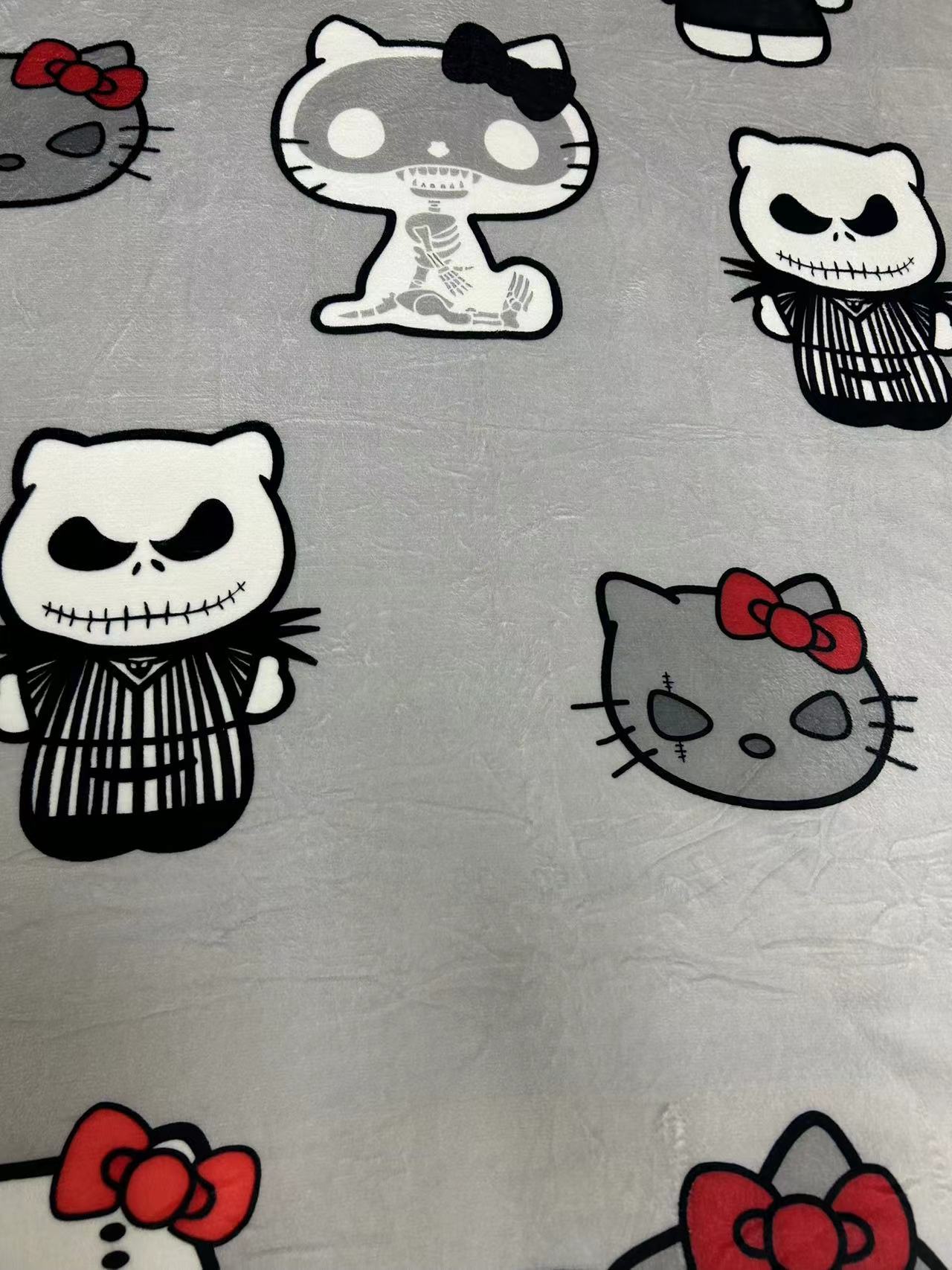 Hello Kitty Halloween Blanket Plush Cartoon Large Flannel Thicken Blanket