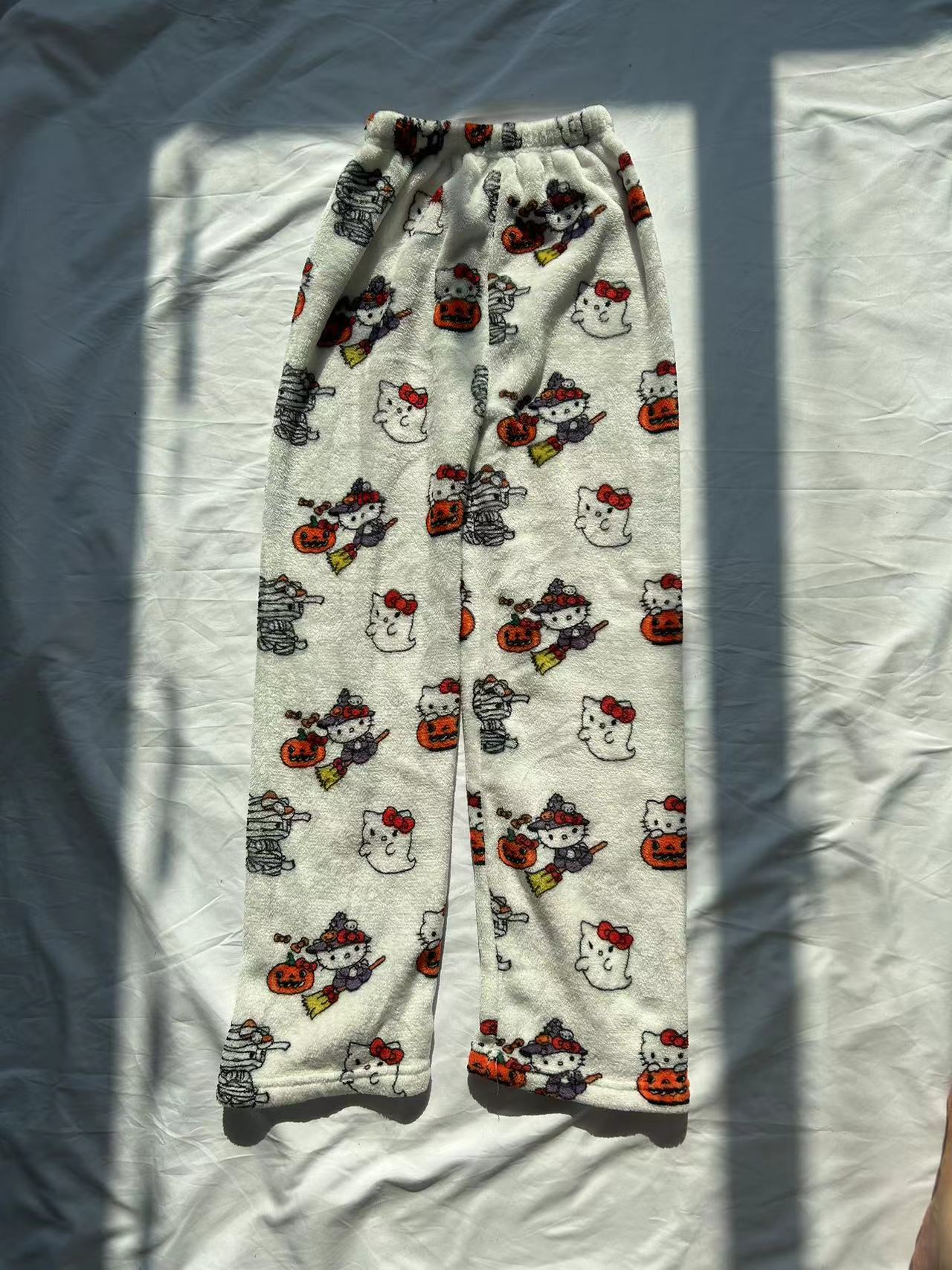 Hello kitty HHalloween Pants Pajama pants Cute Soft Long Bottoms Pjs