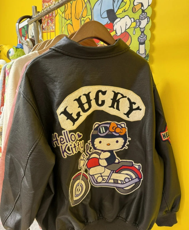 hello kitty leather jacket