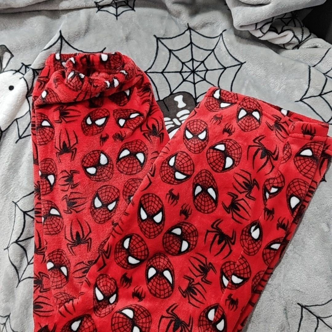 Hello Kitty Fuzzy Spiderman Pajama Pants