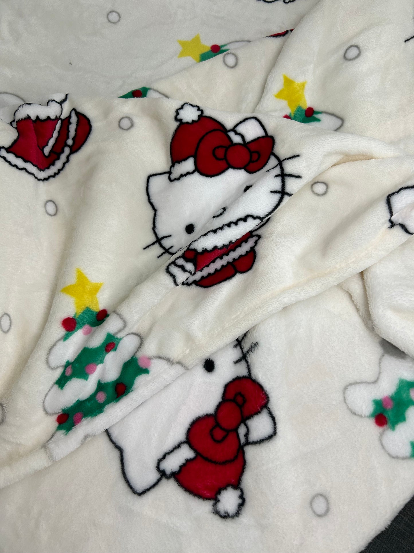 Hello Kitty Christmas Plush blanket