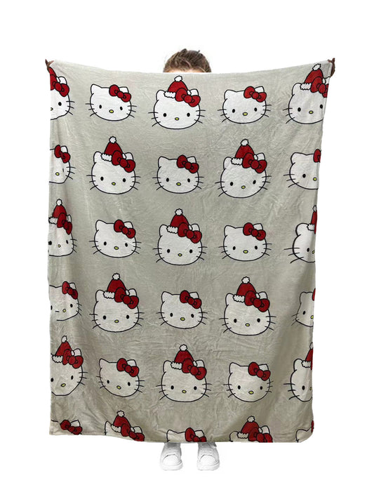 Hello Kitty Christmas Plush blanket