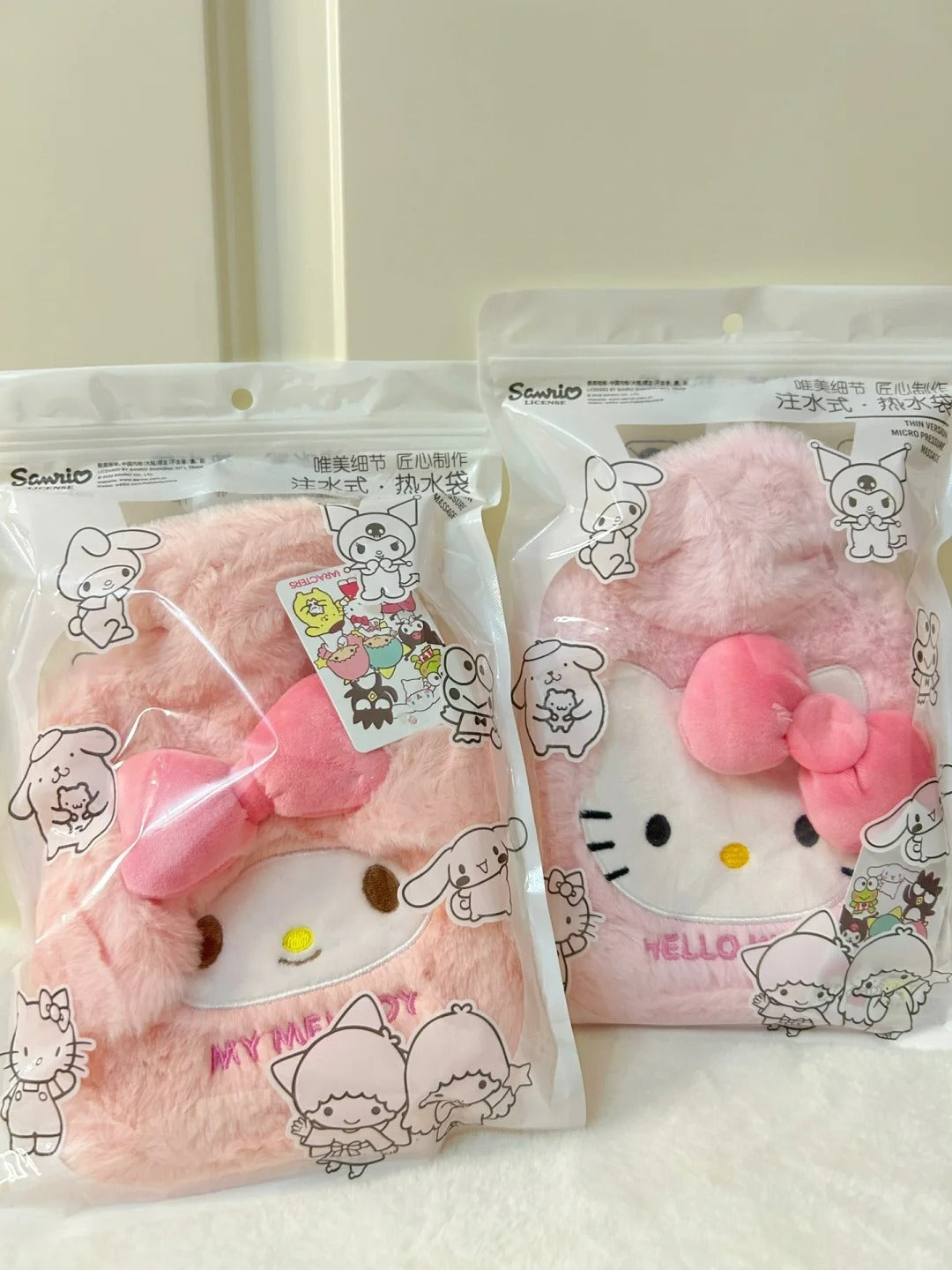Sanrio Hot Water Bottle Bag irrigation Female Plush Warm Hand