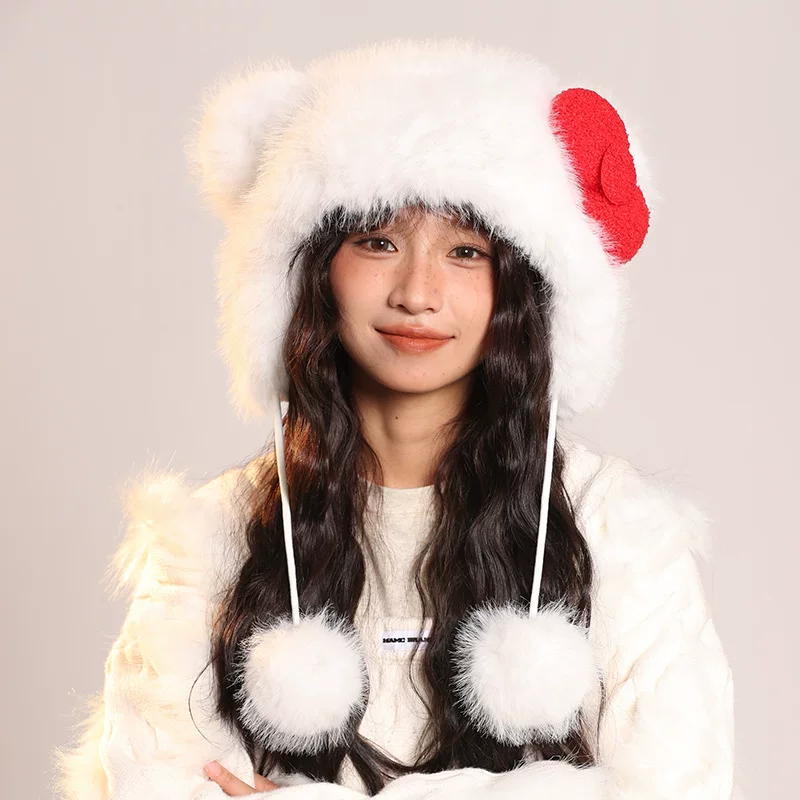 H K Plush Hat Fuzzy Cute Hat