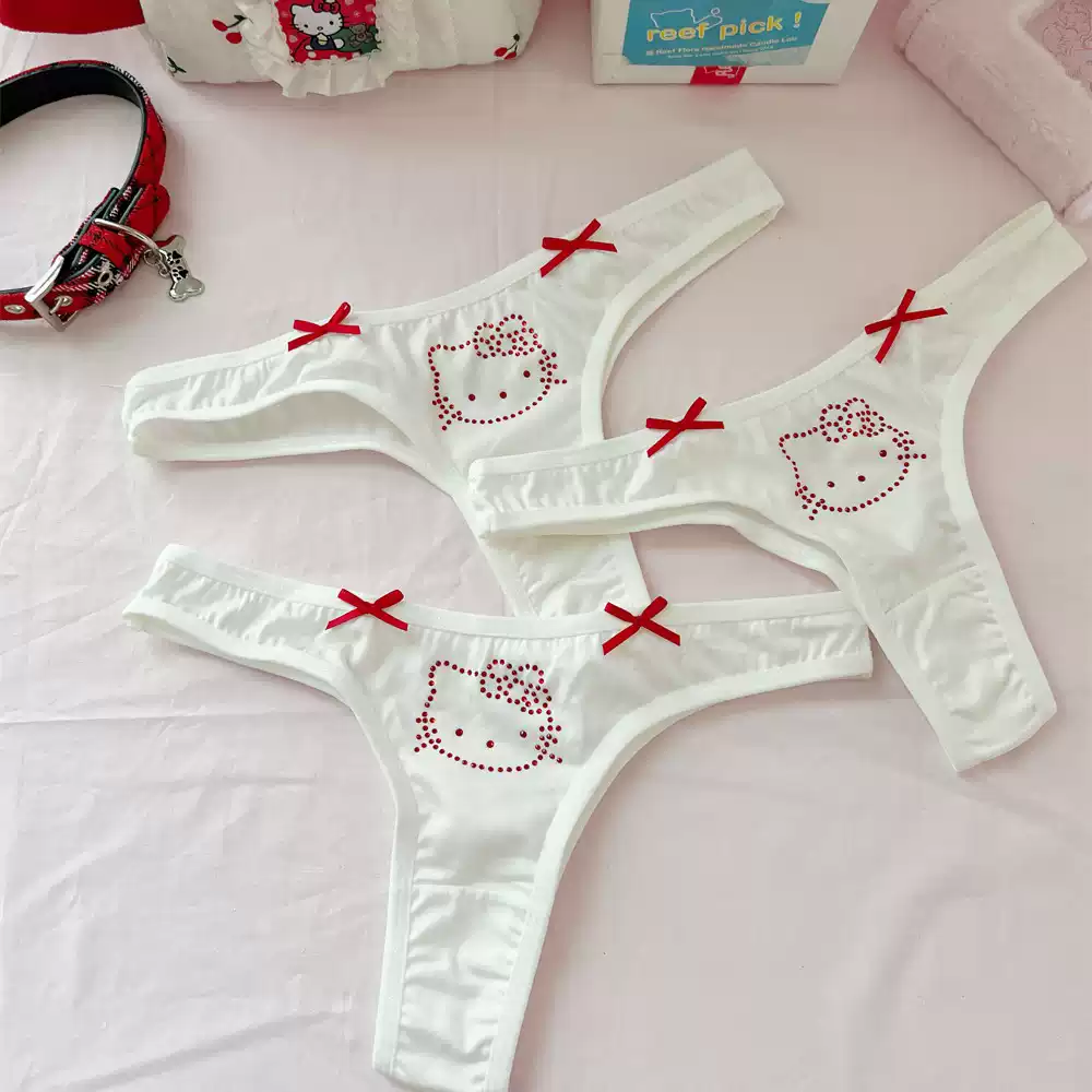 H K Rhinestone Butterfly Panties