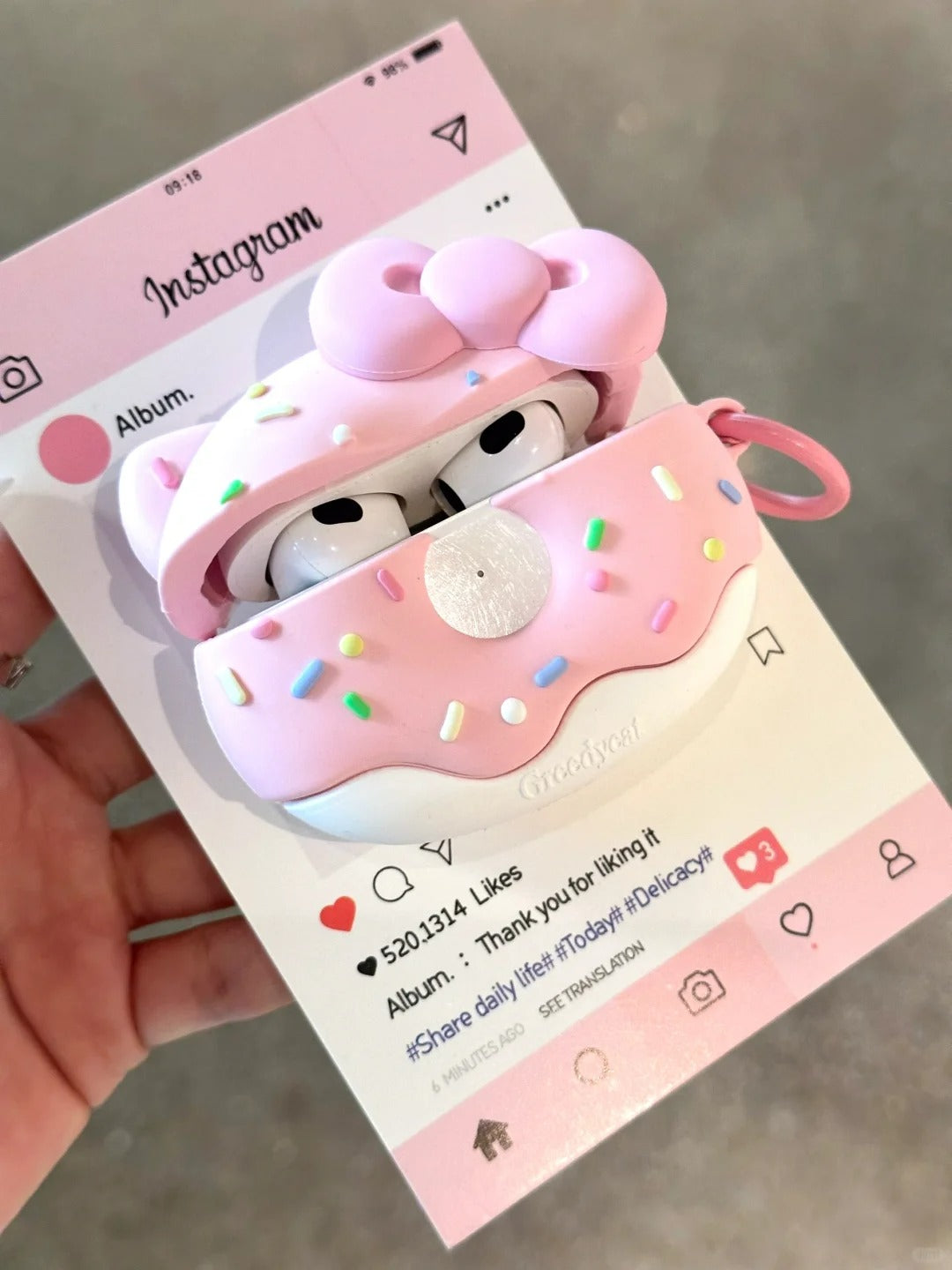 Hello Kitty Donut AirPods Earphone Case