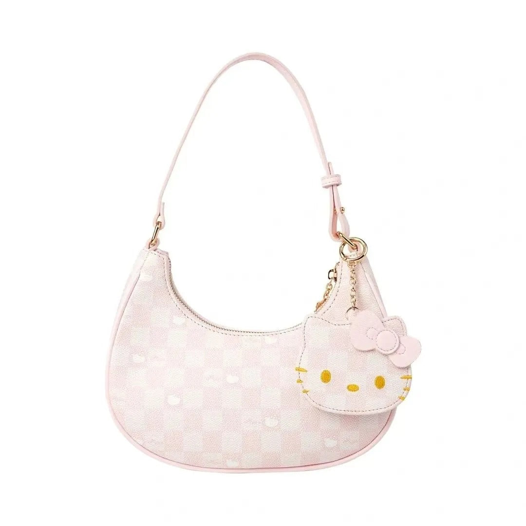 Hello Kitty Pink shoulder bag handbag Armpit Top Handle Purse