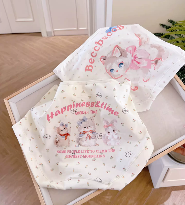 Cartoon cat cotton underwear