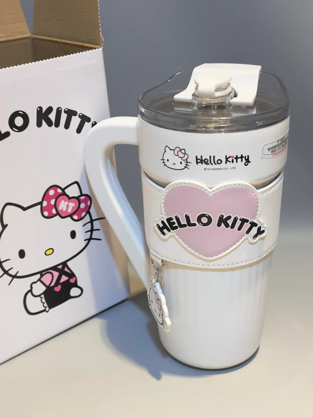 Sanrio 40 oz Tumbler with Handle Insulated Cup with Lid