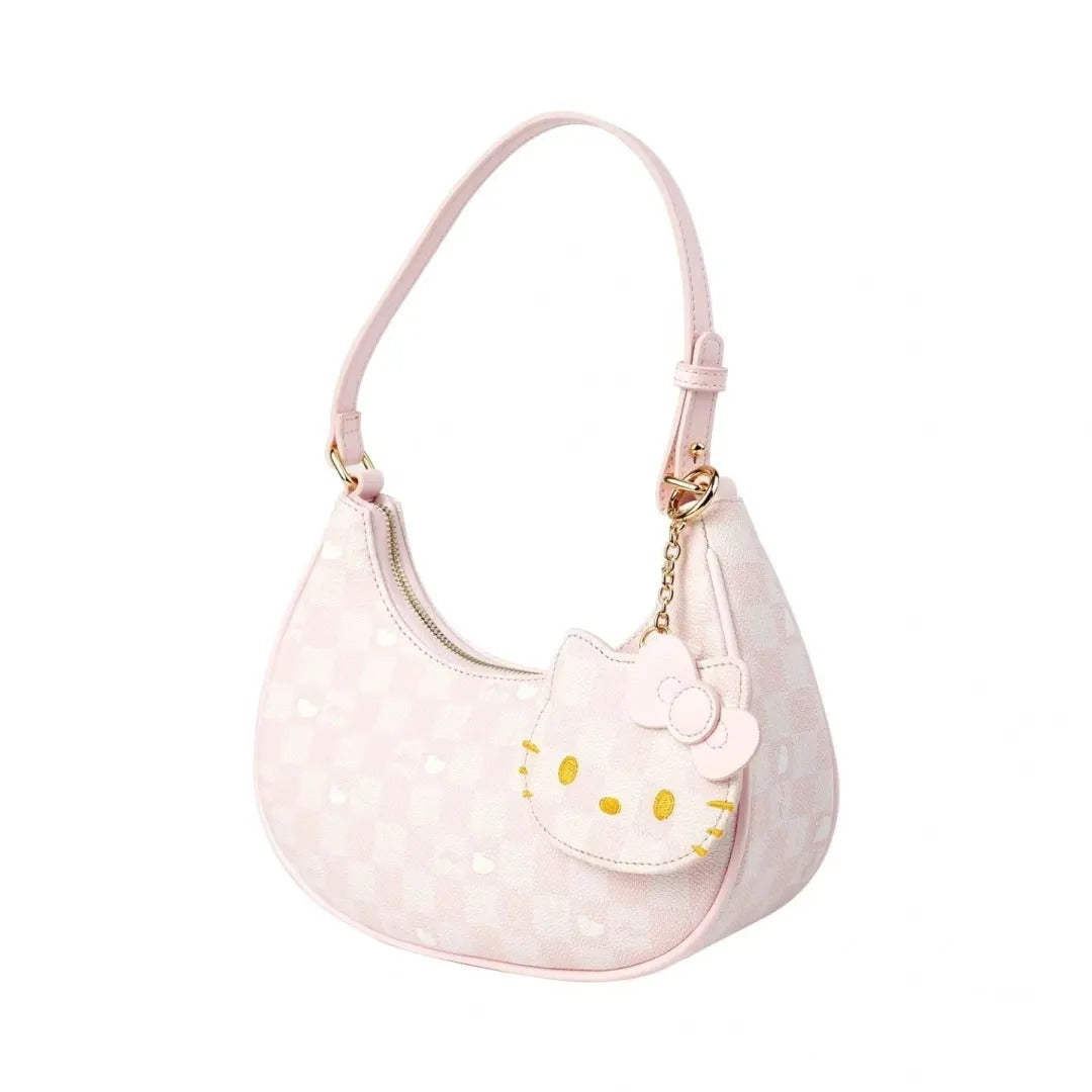 Hello Kitty Pink shoulder bag handbag Armpit Top Handle Purse