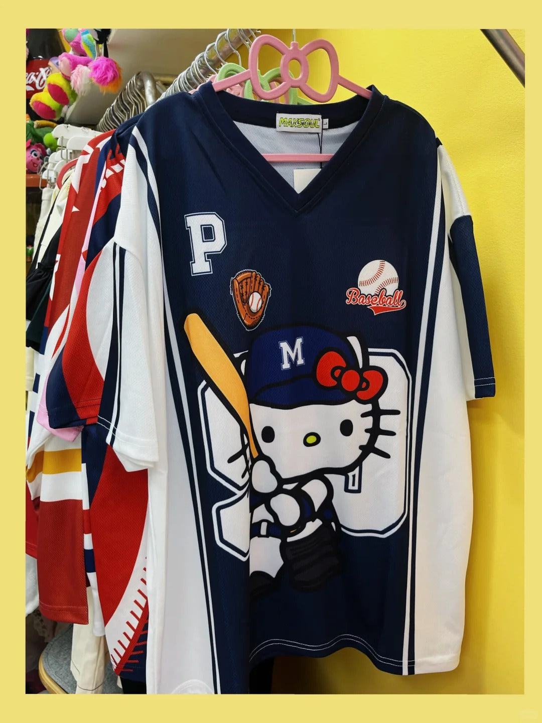 Hello Kitty Jersey Short Sleeve Summer Shirts