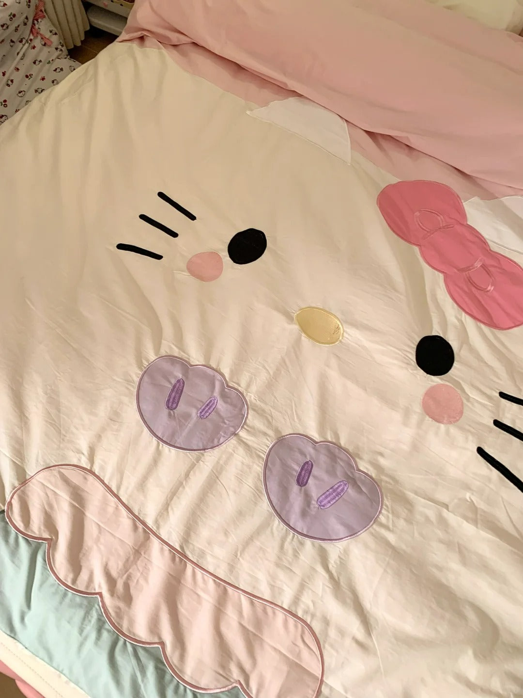 Hello Kitty Mermaid Cotton Bedding Sheet