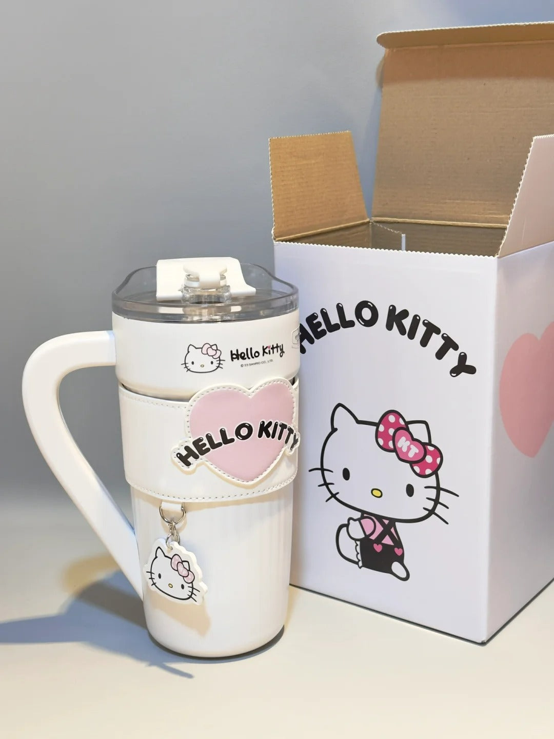 Sanrio 40 oz Tumbler with Handle Insulated Cup with Lid