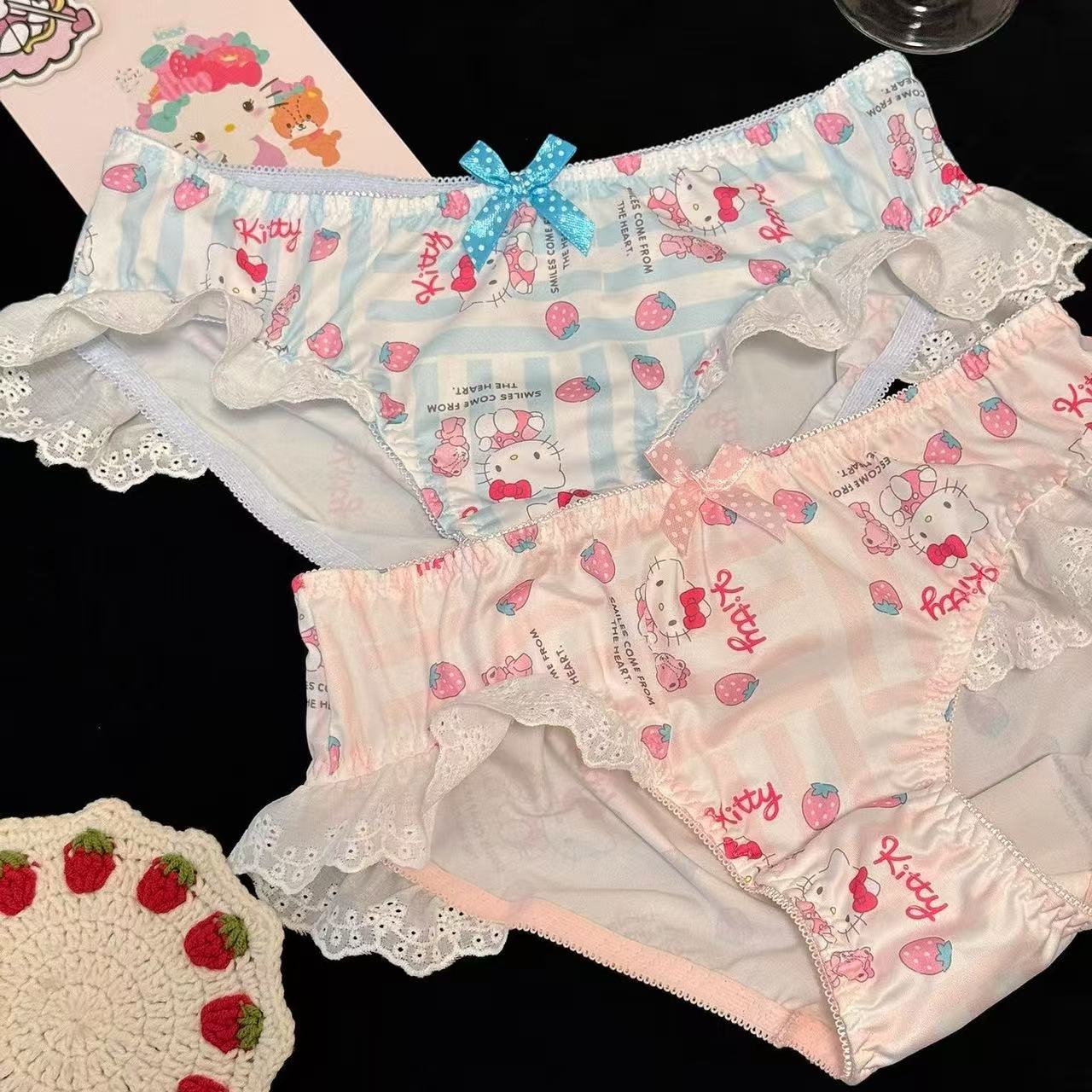 Strawberry Hello Kitty Lace Cute Panties