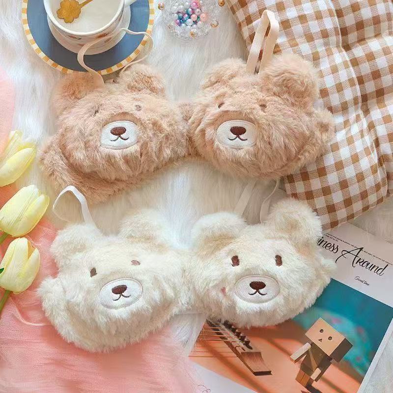 Cute bear pattern plush underwear set