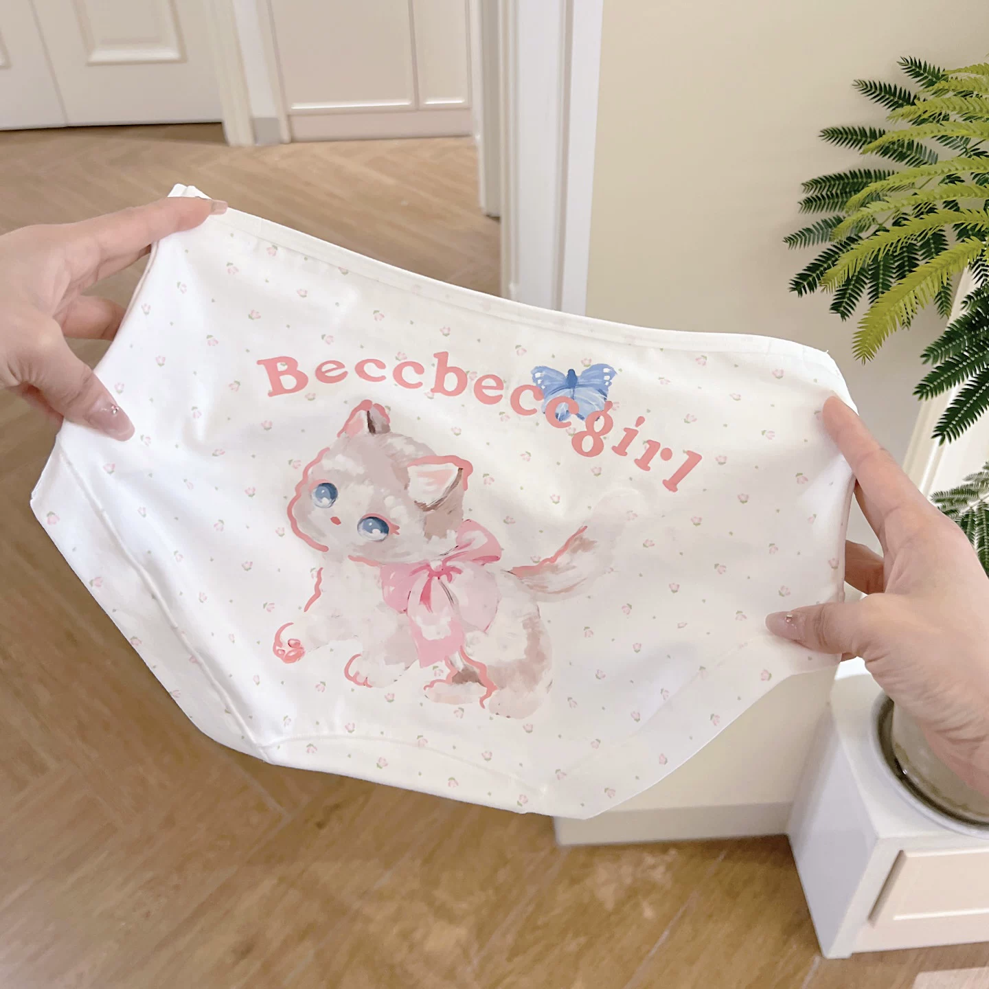 Cartoon cat cotton underwear