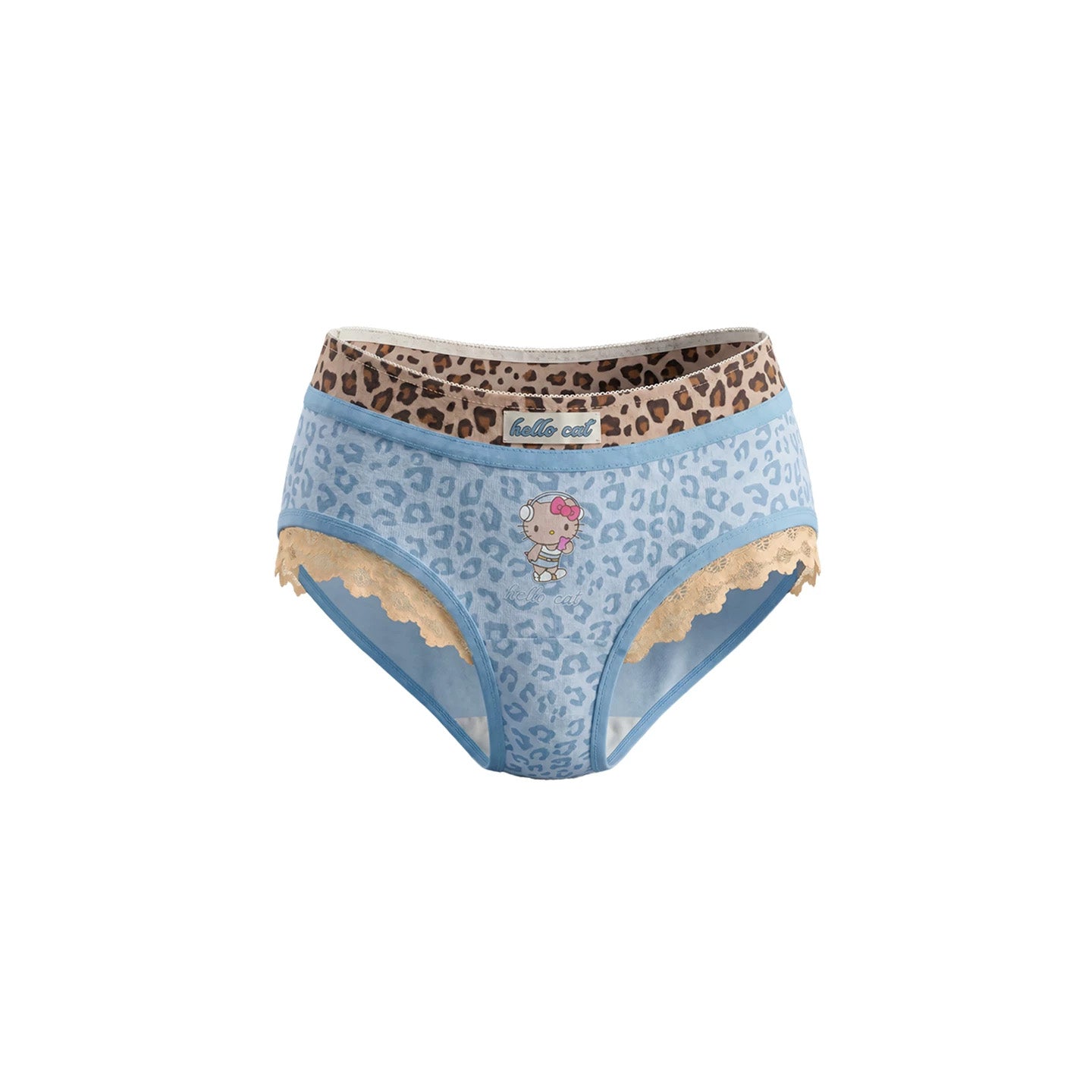 HK Sweet Leopard Print Pure Cotton Underwear