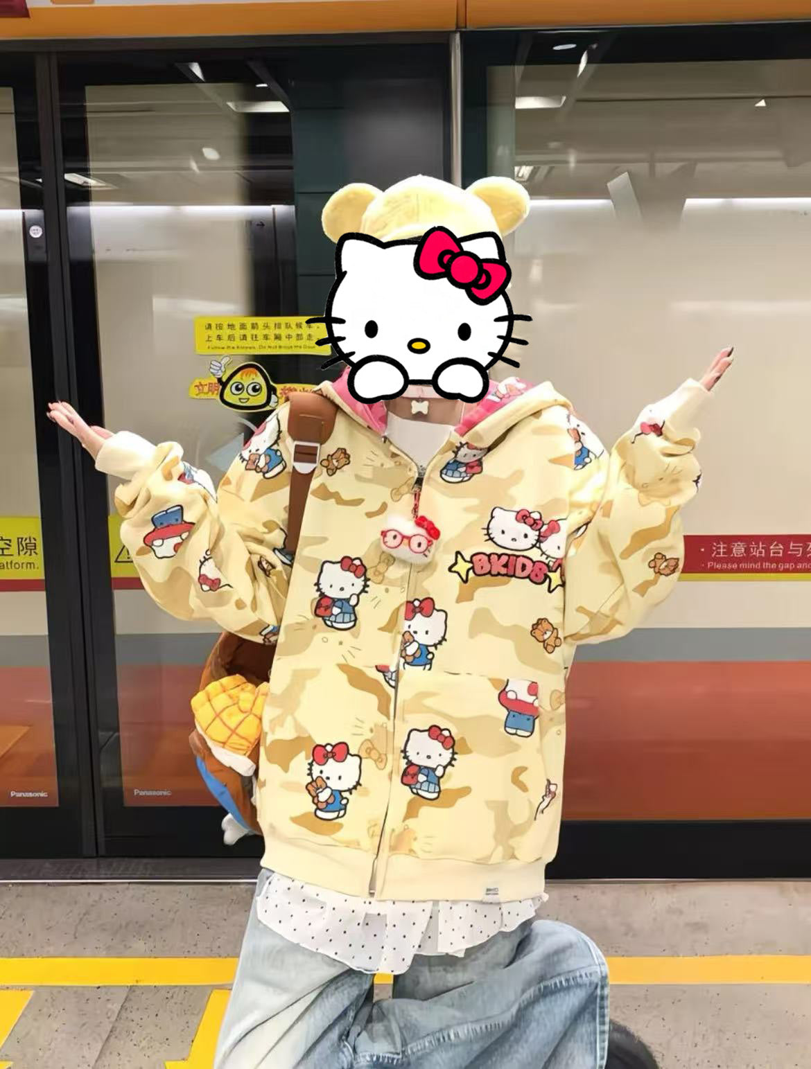 Hello Kitty Hoodie Autumn Jacket Casual Hoodie
