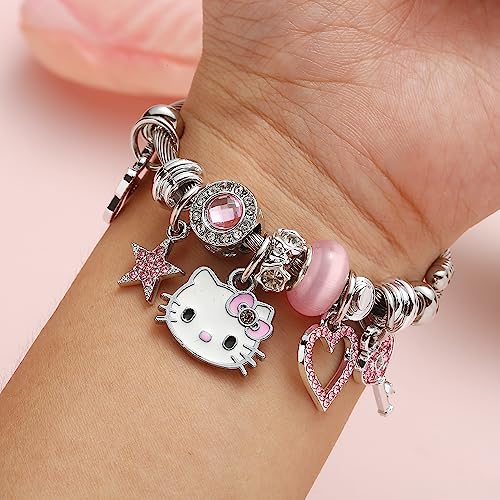 Hello kitty Bracelets Stainless Steel  KT Bangle Bracelet Jewelry