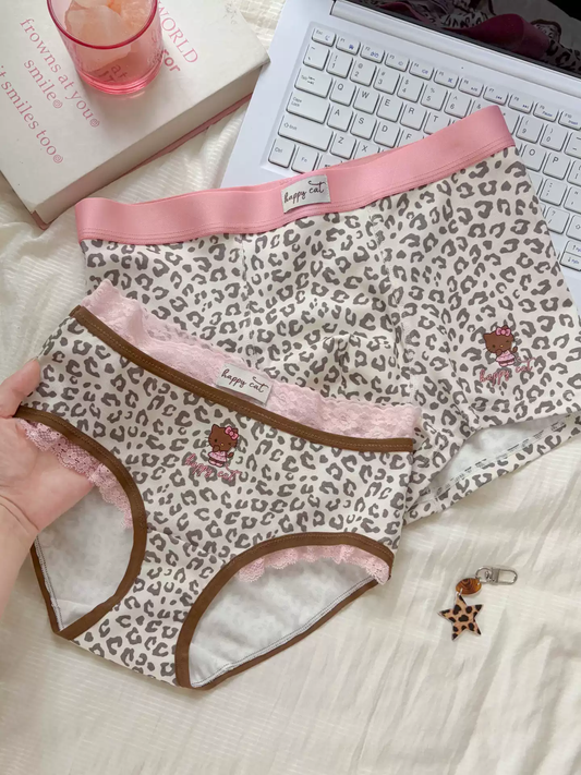 KT Cute Style Pure Cotton Couple Underwear
