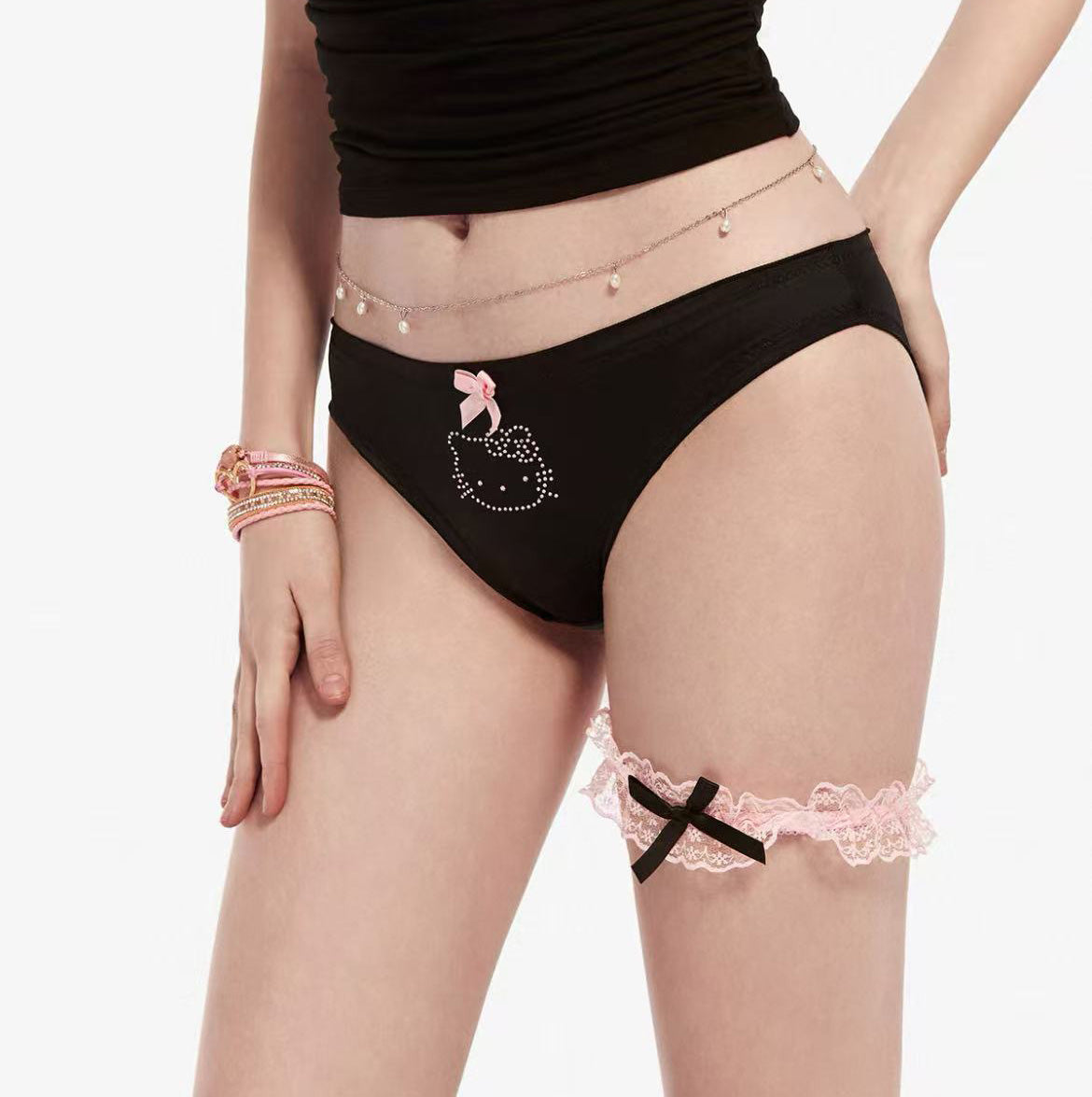 KITTY Cute Women's Bow Triangle Panties