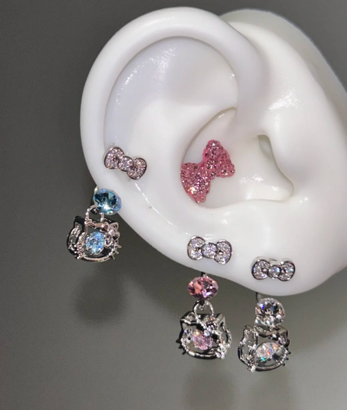 HK Bow Earrings