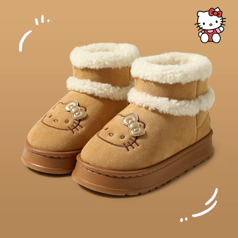 H K Winter Snow Boots Cute Fluffy Boots Shoes