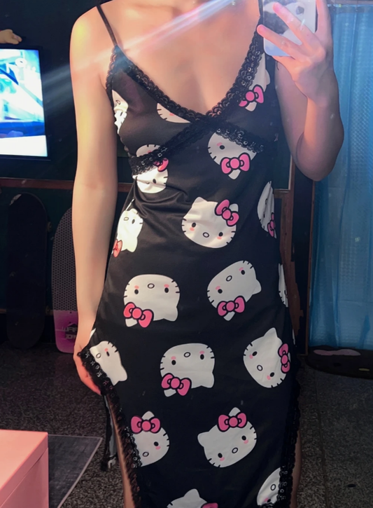 HK bathrobe V-neck camisole nightgown