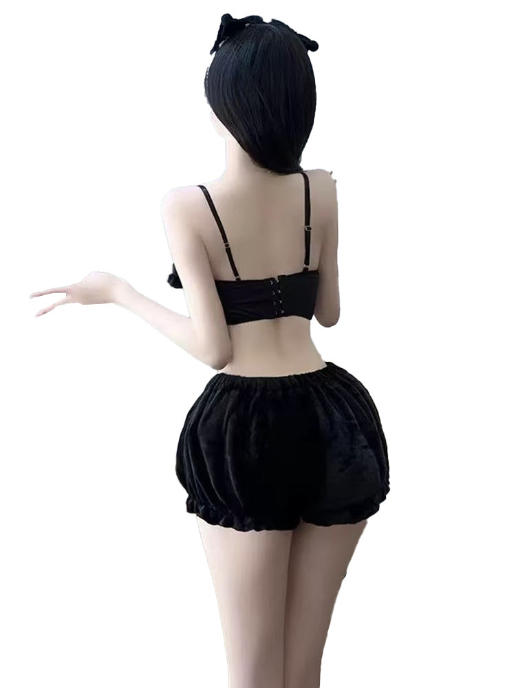Kawaii Fuzzy Lingerie Set soft pajamas