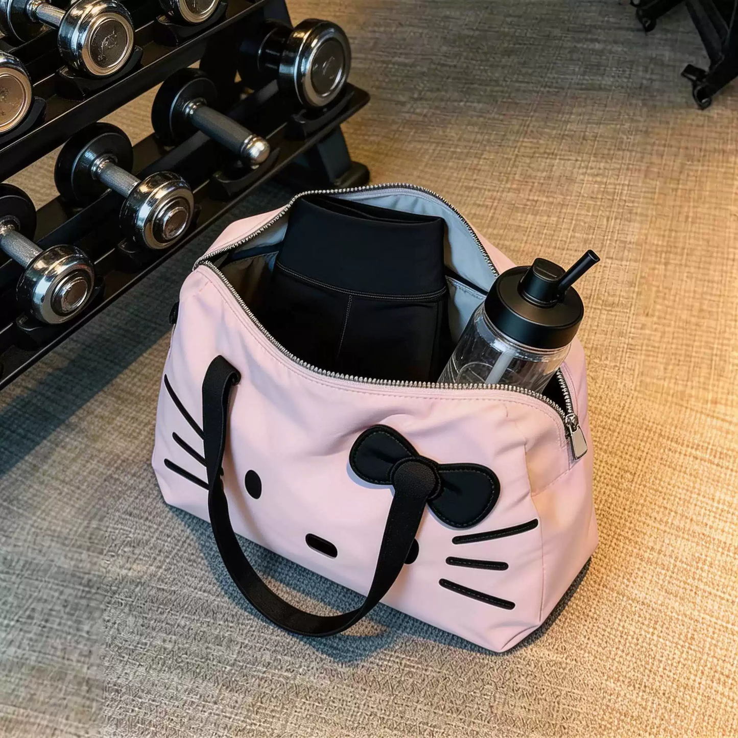 H K gym bag with large capacity