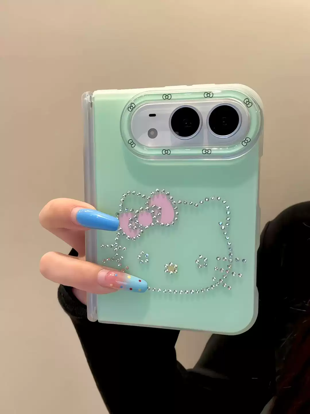 Rhinestone Cute Kawaii iPhone Duo Case
