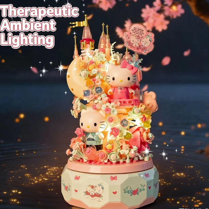 H K Cherry Blossom Castle Music Box
