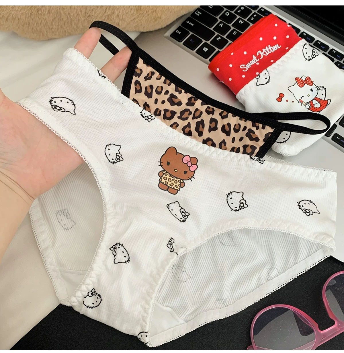 HK Leopard-Print Briefs