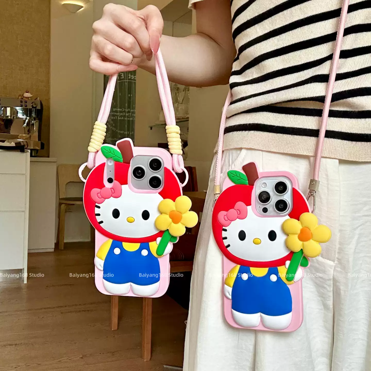 HK 3D Silicone Spinning Flower Anti-drop Protective Case