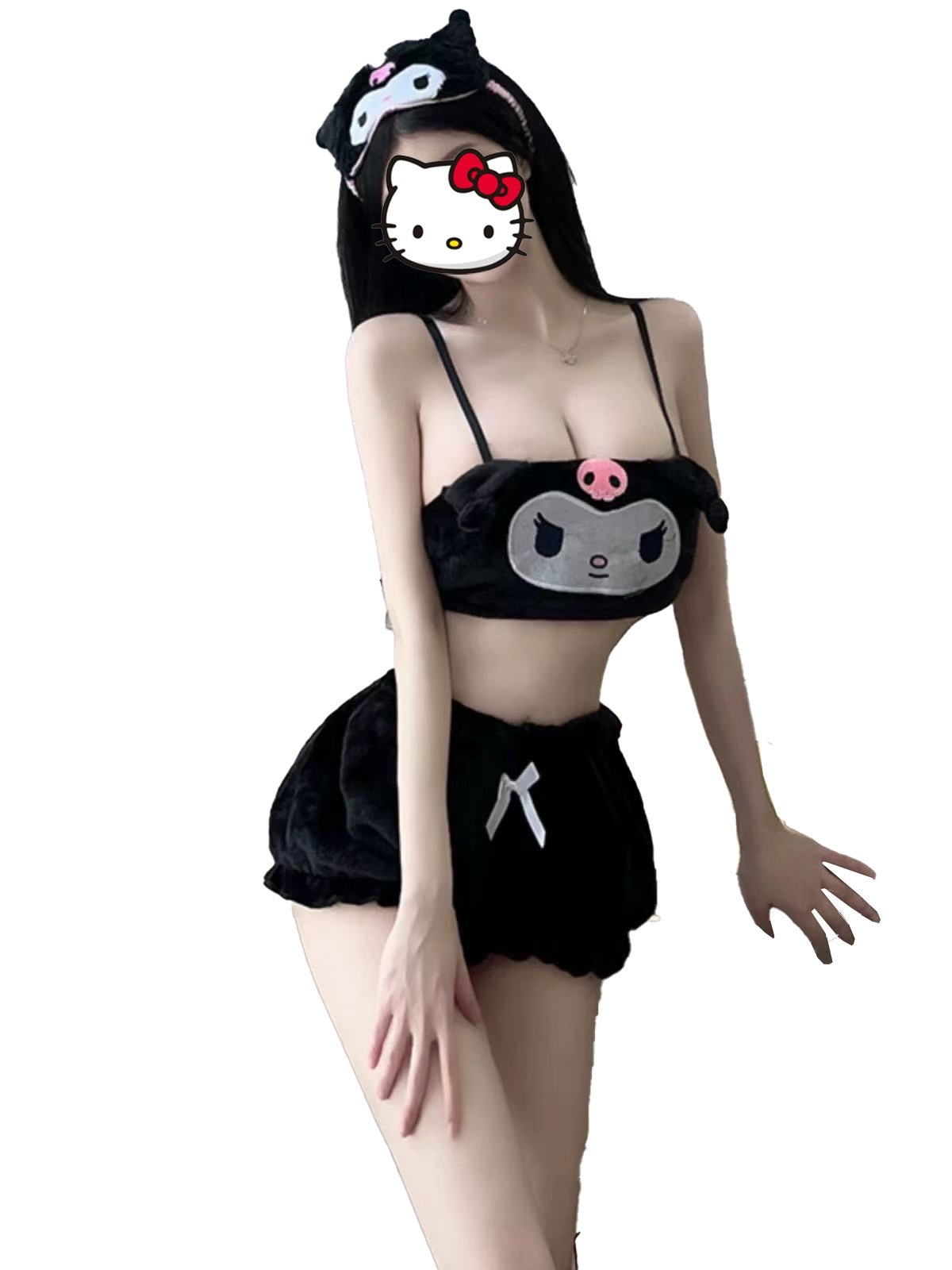 Kawaii Fuzzy Lingerie Set soft pajamas