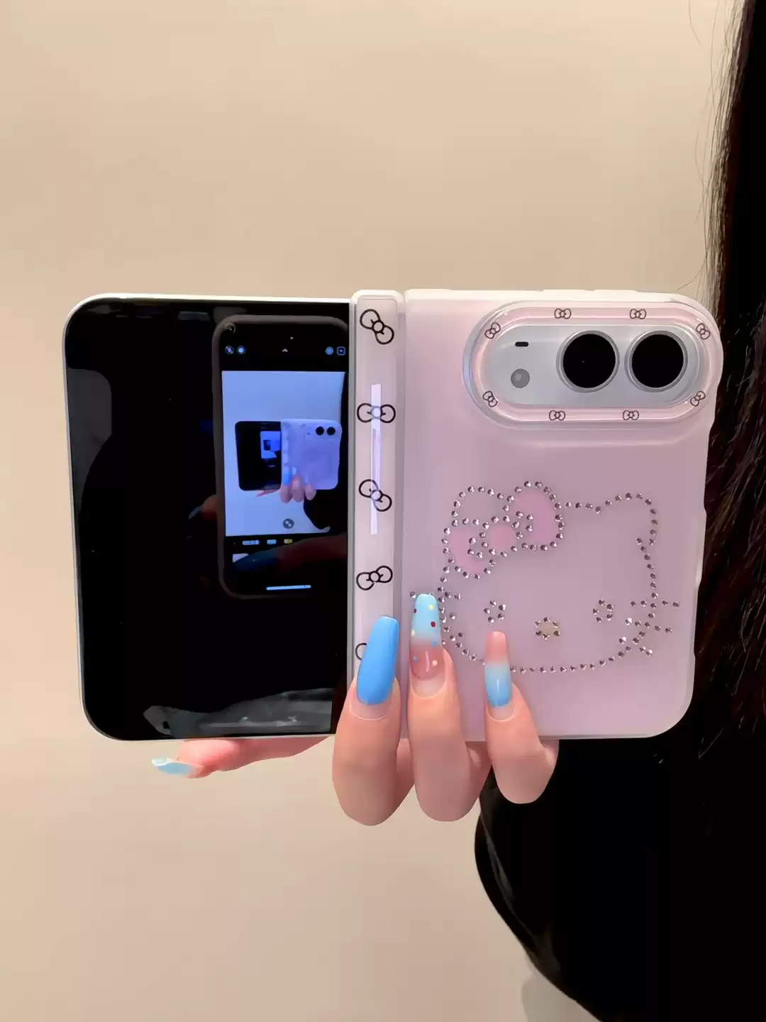 Rhinestone Cute Kawaii iPhone Duo Case