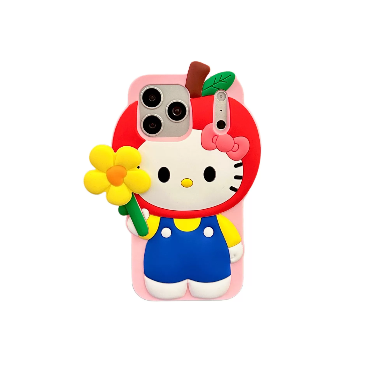 HK 3D Silicone Spinning Flower Anti-drop Protective Case