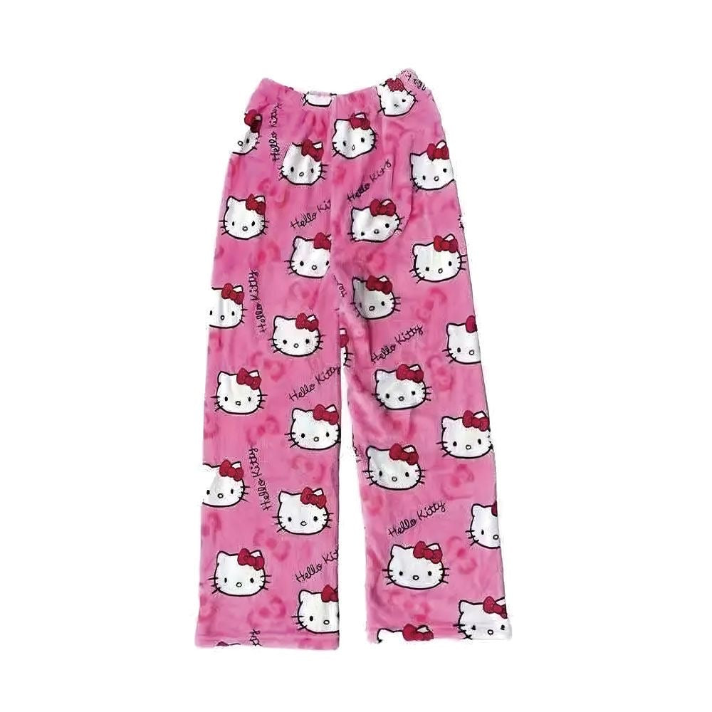 Hello Kitty Pajama Pants - Cute and Soft Long Pants for Women's Pajamas