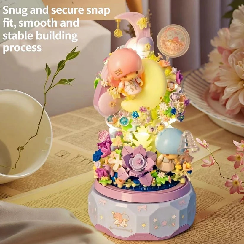 H K Cherry Blossom Castle Music Box