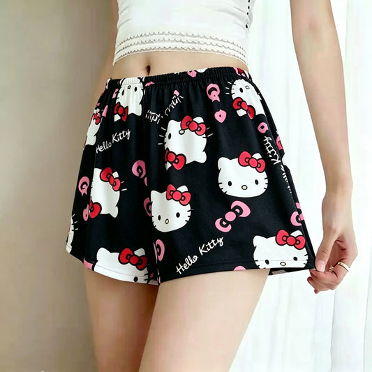 H K Casual Wide-Leg Shorts