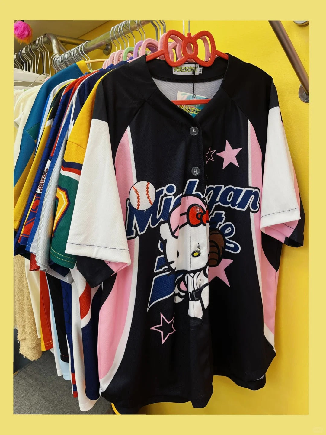 Hello Kitty Jersey Short Sleeve Summer Shirts