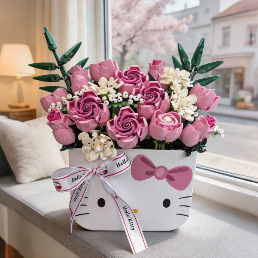 HK Flower Bouquet Building Blocks Set (20Pcs DIY Floral)