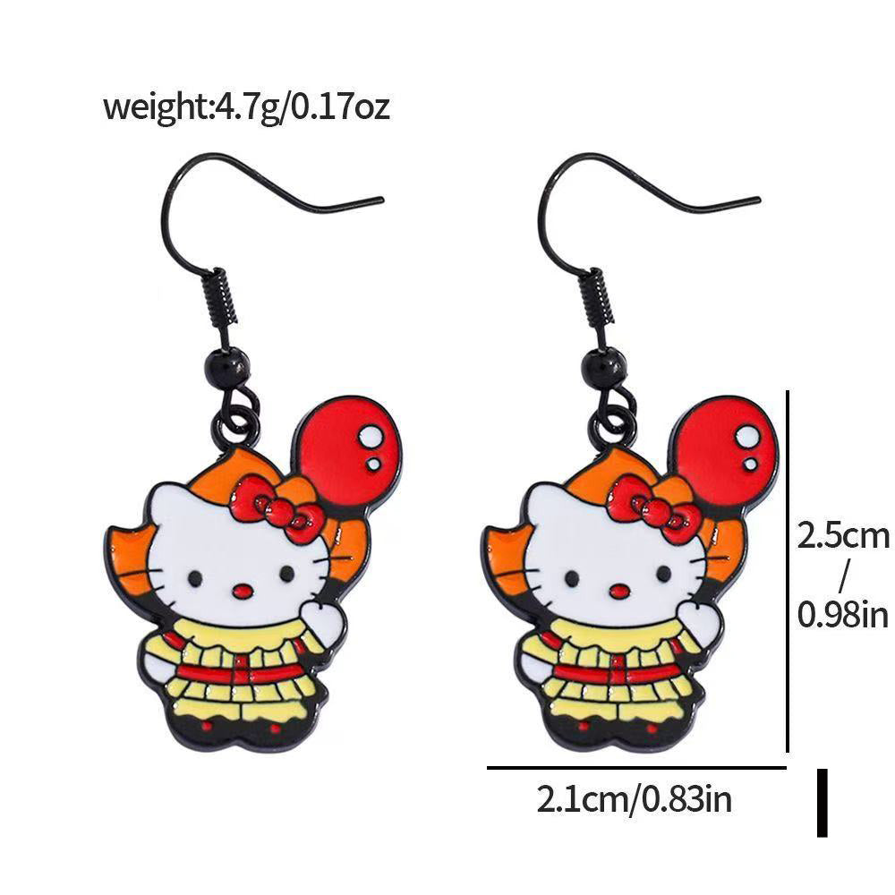 Hello Kitty Halloween earrings