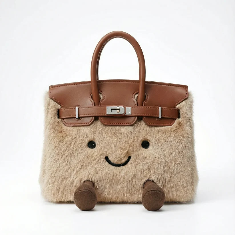 Plush and fluffy handbag/crossbody bag